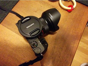 sony alpha 6000 hot shoe lens cap holder camera a6000 customizer hotshoe 3d print model - Mito3D