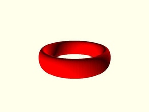 test scad-ring Mode 3d print model - Mito3D