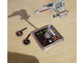 pilot skill overlays x-wing miniatures game toy & accessories xwing 3d print model - Mito3D