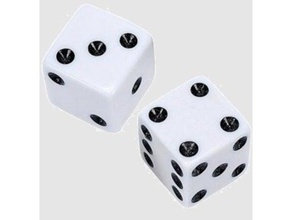 12by12by12 mm playing dice boardgame games 3d print model - Mito3D