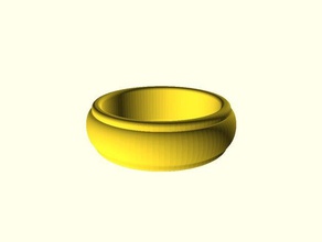 einfacher ring Ringe 3d print model - Mito3D