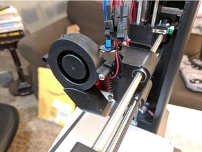 e3d blower mount mp select mini 3d printer parts duct fan v6 monoprice mpsm v2 3d print model - Mito3D