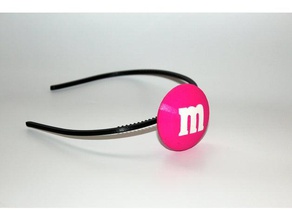 m&m de bande cheveux accessoires 3d print model - Mito3D