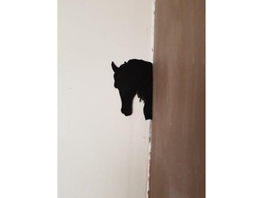 shadow horse dog decor bedroom decoration dogs homemade home ombre 3d print model - Mito3D