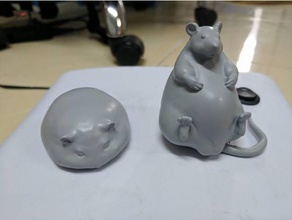 dumbo rat hamster animaux animal art le de modèle jouet 3d print model - Mito3D