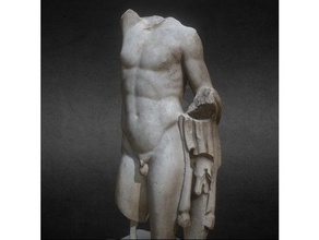 fragmentary full figure sculpture satyr scans & replicas 3d print printing scan scanning archeology beauty god greek handsome history man muscle muse mythology party religion roman statue 3d print model - Mito3D