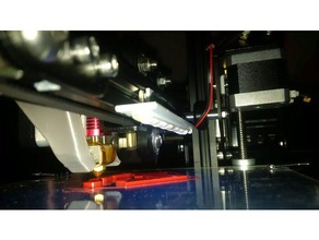 light bar clamps creality ender 2 & cr-10 3d printer accessories led tronxy x3 3d print model - Mito3D