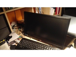 stand monitor aoc e2270s - base-bassa per office 3d print model - Mito3D
