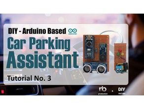 diy - arduino based car parking assistant electronics nano buzzer home automation ultrasonic sensor 3d print model - Mito3D