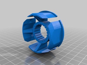 spool adapter - no bearings 3d printer parts filament-spool holder mount 3d print model - Mito3D