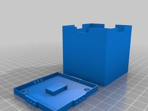 bagliore casella di 55mm x ikea mancanza ws2812b 10 led scatole La stampa 3d 3d print model - Mito3D
