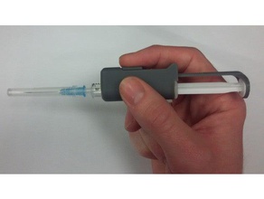 minidot líquido dispensador pegamento la mano super glue jeringa 3d print model - Mito3D