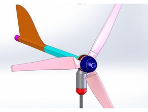 small wind turbine mk2 windmill hobby 3d print model - Mito3D