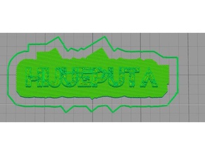 hijueputa işaretler ve logolar 3d print model - Mito3D