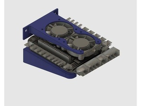 Klammern beaglebone black fans 3d-Drucker Teile Halterung fan replicape 3d print model - Mito3D