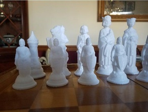 e s lowe renaissance chess set reproduction 3d print model - Mito3D