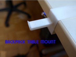 backpack table mount gadgets holder 3d print model - Mito3D
