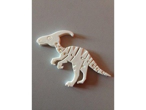 dinosauro articolato dinosaure articul modelli 3d animale dinosaurio divertente keychain portachiavi kid ragazzi giocattolo 3d print model - Mito3D