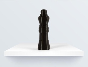 rainha xadrez 3d print model - Mito3D