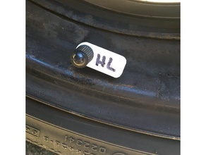 neumático de automóvil marcador la automoción auto coche markierungshtchen rad reifen los neumáticos ventil 3d print model - Mito3D