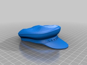 Polizist Hut - Zubehör 3d print model - Mito3D