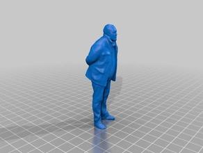 umar l leo exploraciones & réplicas holdman humanos en busca de trabajo hombre scan escultura sentido del escáner viendo el 3d print model - Mito3D