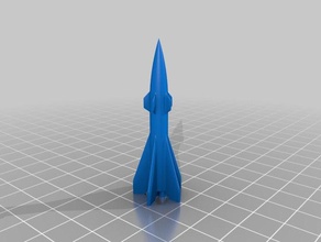 mx foguete A impressão 3d voo espaço nave espacial 3d print model - Mito3D