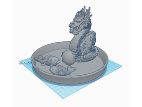 le refoulement de brûleur d'encens dragon L'impression 3d 3d print model - Mito3D