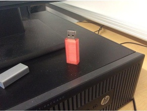 usb flash drive case simple 3d printing 3d print model - Mito3D