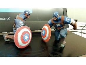 captain america guerre mondiale 2 sculptures avengers ww2 3d print model - Mito3D
