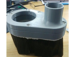 80mm spindle dust shoe diy cnc 3d print model - Mito3D