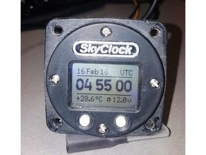 skyclock - Flugzeug-Uhr automotive Avionik Uhr die Allgemeine Luftfahrt 3d print model - Mito3D