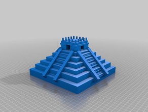 aztec temple 3d-drucken 3d print model - Mito3D