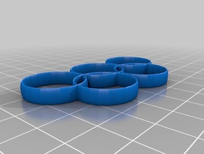 anillos olímpicos La impresión en 3d los juegos 3d print model - Mito3D