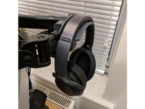 headphone mount vonhaus monitor stands organization corsair headset stand storage vesa void wh1000 3d print model - Mito3D