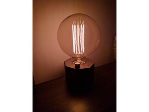 desktop vintage lamp e27 decor bulb dimmable edison 3d print model - Mito3D