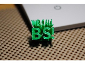 we call bs fridge magnet signs & logos 3d print model - Mito3D