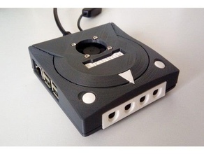 dreampi - raspberry pi b+ 2 3 case cooling fan diy design dreamcast sega video game console 3d print model - Mito3D