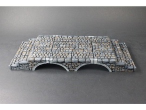 openlock ponte di pietra 7 muri giocattolo & accessori gioco dnd piastrelle dungeon miniature openforge pathfinder rpg da tavolo terreno piastrella 3d print model - Mito3D