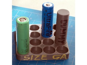 18650 bateria de tamanho calibre eletrônica suporte da ender-2 lítio 3d print model - Mito3D
