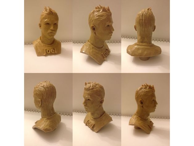 ronaldo bust support scans & replicas kodama trinus manchester united wood 3D print model - Mito3D