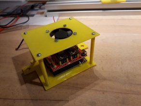 arduino grbl shield enclosure fan 3d printer parts 3d print model - Mito3D