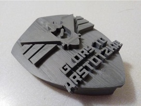 glory arstotzka 3d printing national emblem crest eagle game insignia papers please passport shield video 3d print model - Mito3D