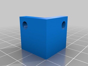 corner bracket 20mm x containers 3d print model - Mito3D