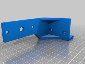 montaje horizontal de greg wade accesible extrusor Impresora 3d las piezas soporte extrusora gregs el monte moja los pies 3d print model - Mito3D