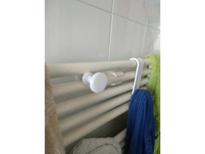 gancio x termoarredo bathroom accessories heater hook 3d print model - Mito3D
