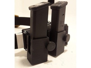 ipsc glock magazine pouch sport & outdoors 17 19 26 holster uspsa 3d print model - Mito3D