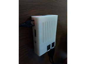 raspberry pi3 case wall mount electronics 3d print model - Mito3D