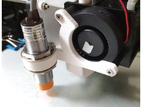 anet a8 montagem de ventilador suporte sonda Impressora 3d acessórios autolevel 3d print model - Mito3D