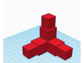 3 forma de la esquina plaza conector tubo Impresora 3d las piezas 3d print model - Mito3D